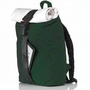 CLASSIQ AIRPAQ 2.0 ROLLTOP/WHITE ΣΑΚΙΔΙΟ ΠΛΑΤΗΣ GREEN