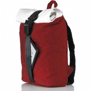 CLASSIQ AIRPAQ 2.0 ROLLTOP/WHITE ΣΑΚΙΔΙΟ ΠΛΑΤΗΣ RED