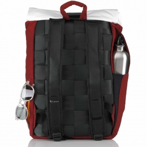 CLASSIQ AIRPAQ 2.0 ROLLTOP/WHITE ΣΑΚΙΔΙΟ ΠΛΑΤΗΣ RED