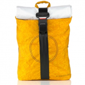 CLASSIQ AIRPAQ 2.0 ROLLTOP/WHITE ΣΑΚΙΔΙΟ ΠΛΑΤΗΣ YELLOW