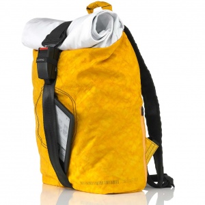 CLASSIQ AIRPAQ 2.0 ROLLTOP/WHITE ΣΑΚΙΔΙΟ ΠΛΑΤΗΣ YELLOW