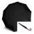 57711000 Umbrella Knirps® AUTOM.LONG  ΞΥΛ.ΛΑΒΗ, BLACK