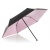 00501009 UMBR.KNIRPS US.050 ULTRA LIGHT SLIM MANUAL BLACK WITH ROSE UV COATING AND HEATSHIELD