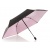 22001009 UMBR.KNIRPS U.200  DUOMATIC MED., BLACK WITH ROSE UV COATING, HEATSHIELD