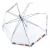 87608609 Umbrella Knirps MANUAL LONG TRANSPARENT PRIDE